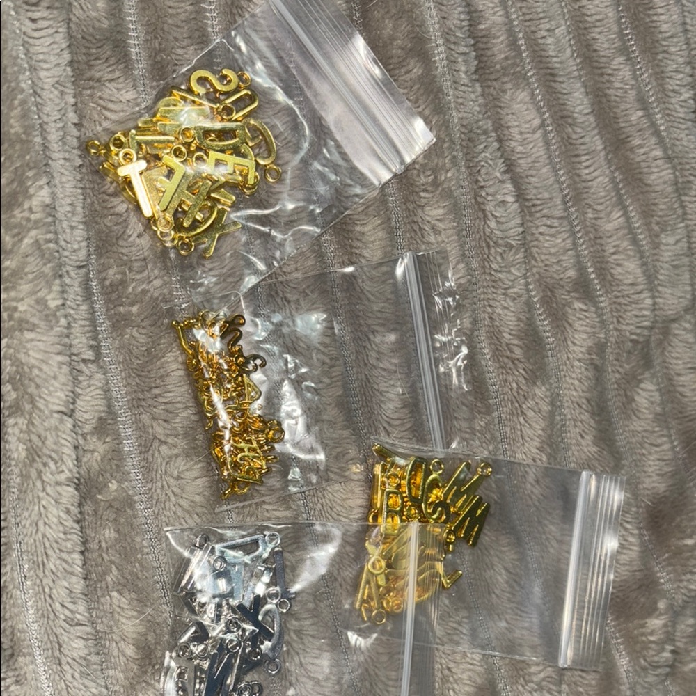 Gold and Silver Initial Charms